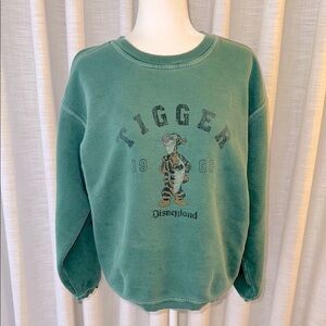 VINTAGE Disneyland Green Tigger 1968 Sweater Size S